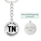 Heart In Tennessee v01 - Luxury Keychain