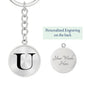 Initial U v1a - Luxury Keychain