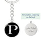 Initial P v2a - Luxury Keychain