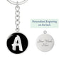 Initial A v2b - Luxury Keychain
