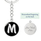 Initial M v2b - Luxury Keychain