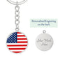 American Flag - Luxury Keychain