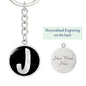 Initial J v2b - Luxury Keychain