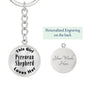 Pyrenean Shepherd - Luxury Keychain