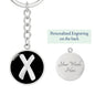 Initial X v2b - Luxury Keychain