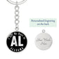 Heart In Alabama v02 - Luxury Keychain