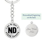 Heart In North Dakota v01 - Luxury Keychain
