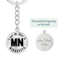 Heart In Minnesota v01 - Luxury Keychain