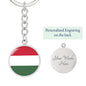 Hungarian Flag - Luxury Keychain