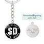 Heart In South Dakota v02 - Luxury Keychain