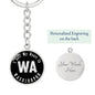 Heart In Washington v02 - Luxury Keychain
