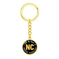 Heart In North Carolina - Luxury Keychain