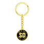 Heart In South Dakota v02 - Luxury Keychain
