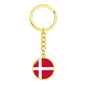 Danish Flag - Luxury Keychain