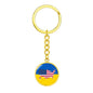 Ukrainian-American - Luxury Keychain