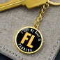 Heart In Florida - Luxury Keychain