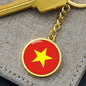 Vietnamese Flag - Luxury Keychain