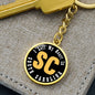 Heart In South Carolina - Luxury Keychain