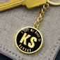 Heart In Kansas v02 - Luxury Keychain