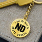 Heart In North Dakota v01 - Luxury Keychain