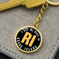 Heart In Rhode Island - Luxury Keychain