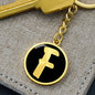 Initial F v2b - Luxury Keychain