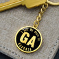 Heart In Georgia v02 - Luxury Keychain