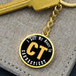 Heart In Connecticut - Luxury Keychain