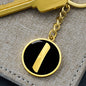 Initial I v2b - Luxury Keychain