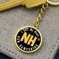 Heart In New Hampshire - Luxury Keychain