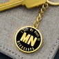 Heart In Minnesota v02 - Luxury Keychain