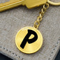 Initial P v1b - Luxury Keychain