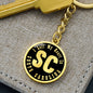 Heart In South Carolina v02 - Luxury Keychain