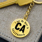 Heart In California v01 - Luxury Keychain