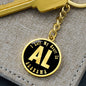 Heart In Alabama v02 - Luxury Keychain