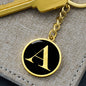 Initial A v2a - Luxury Keychain