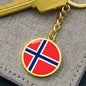 Norwegian Flag - Luxury Keychain