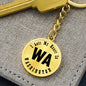 Heart In Washington v01 - Luxury Keychain