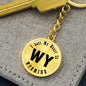 Heart In Wyoming v01 - Luxury Keychain