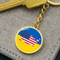 Ukrainian-American - Luxury Keychain