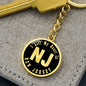 Heart In New Jersey v02 - Luxury Keychain