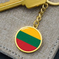 Lithuanian Flag - Luxury Keychain