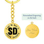 Heart In South Dakota v01 - Luxury Keychain