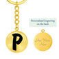 Initial P v1b - Luxury Keychain