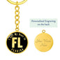 Heart In Florida v02 - Luxury Keychain