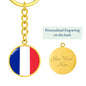 French Flag - Luxury Keychain