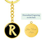 Initial R v2b - Luxury Keychain