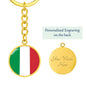 Italian Flag - Luxury Keychain