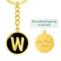 Initial W v2b - Luxury Keychain