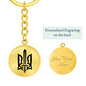Stylized Tryzub (Black) - Luxury Keychain